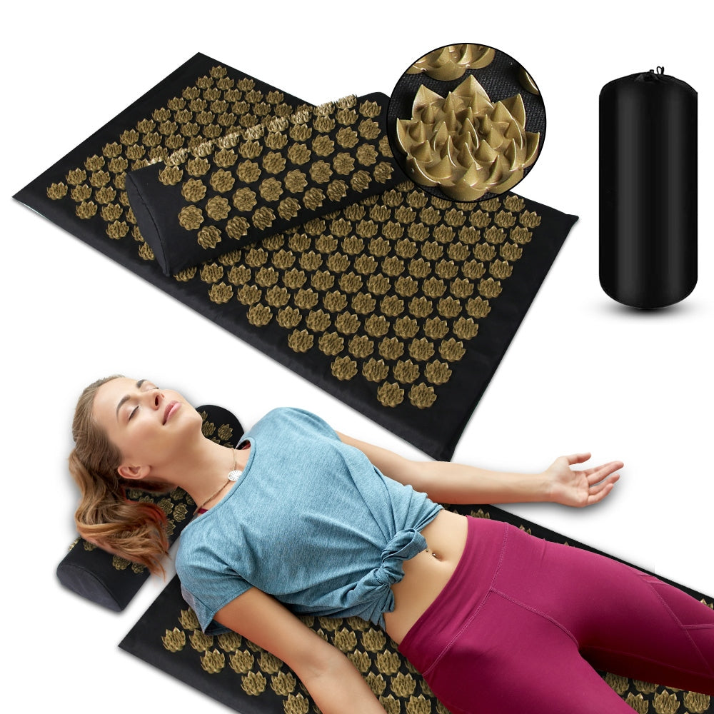 Acupressure Mat + Pillow Set