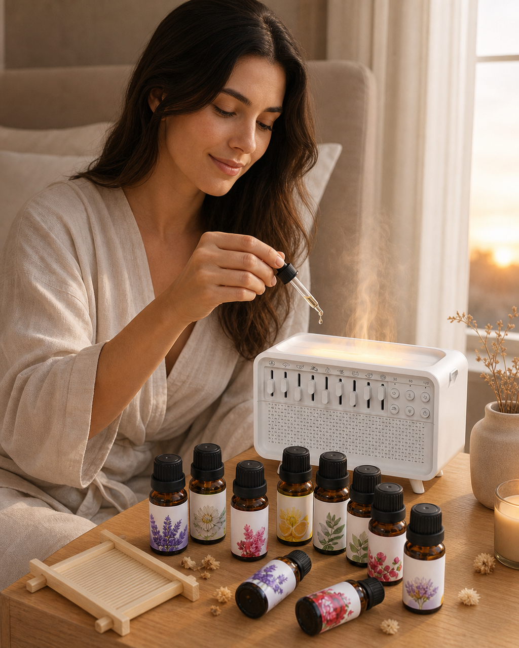 Essential Oil Diffuser Set - 10 Scents