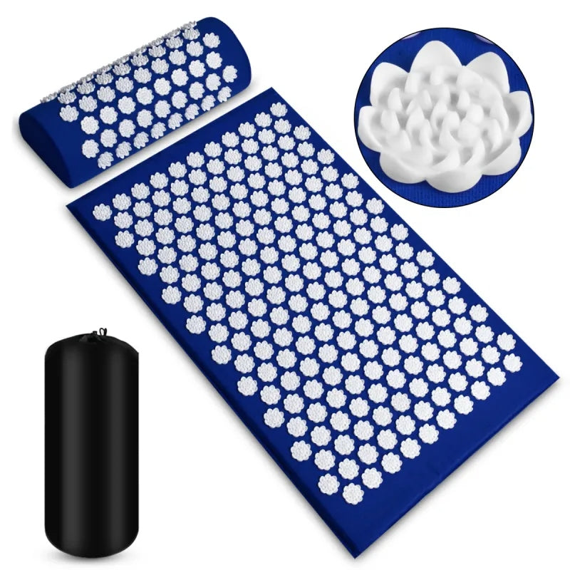 Acupressure Mat + Pillow Set