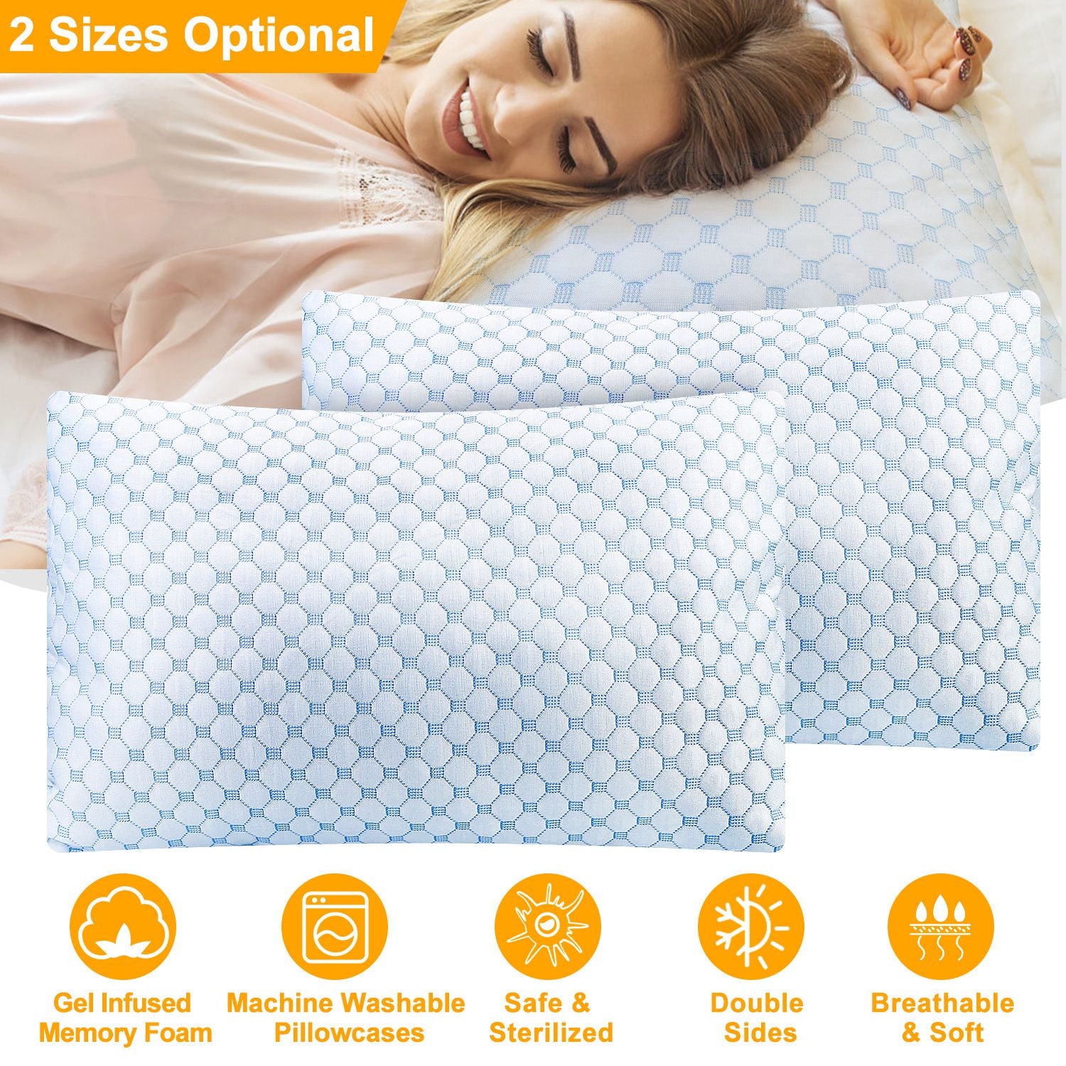 Cooling Gel Pillowcase (2-Pack)