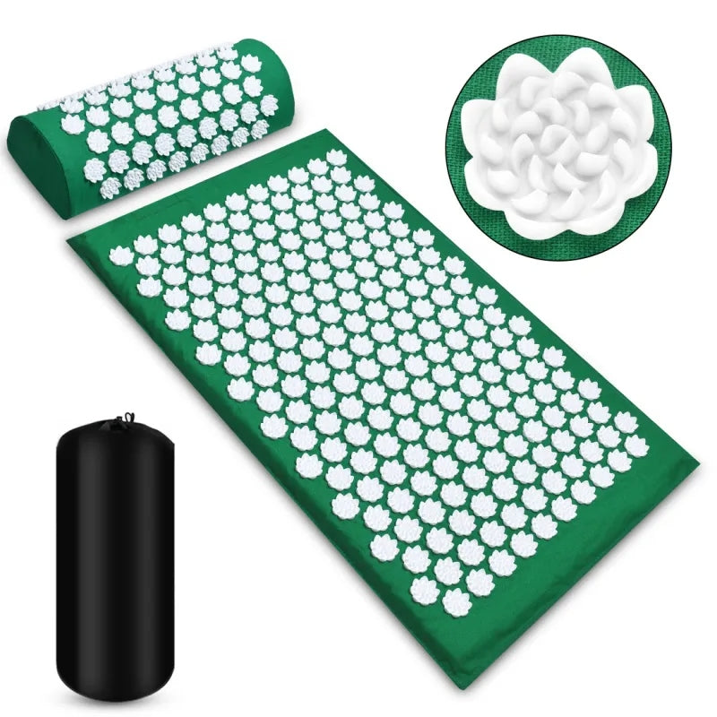 Acupressure Mat + Pillow Set