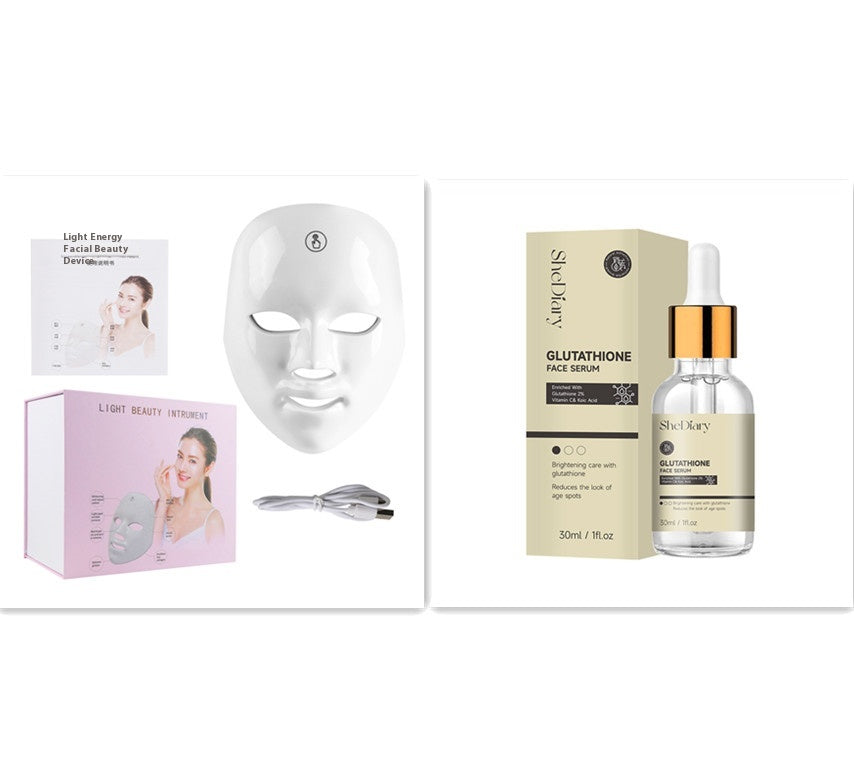 Gold Red Light Therapy Face Mask