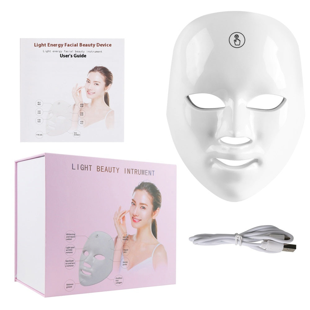 White Red Light Therapy Face Mask