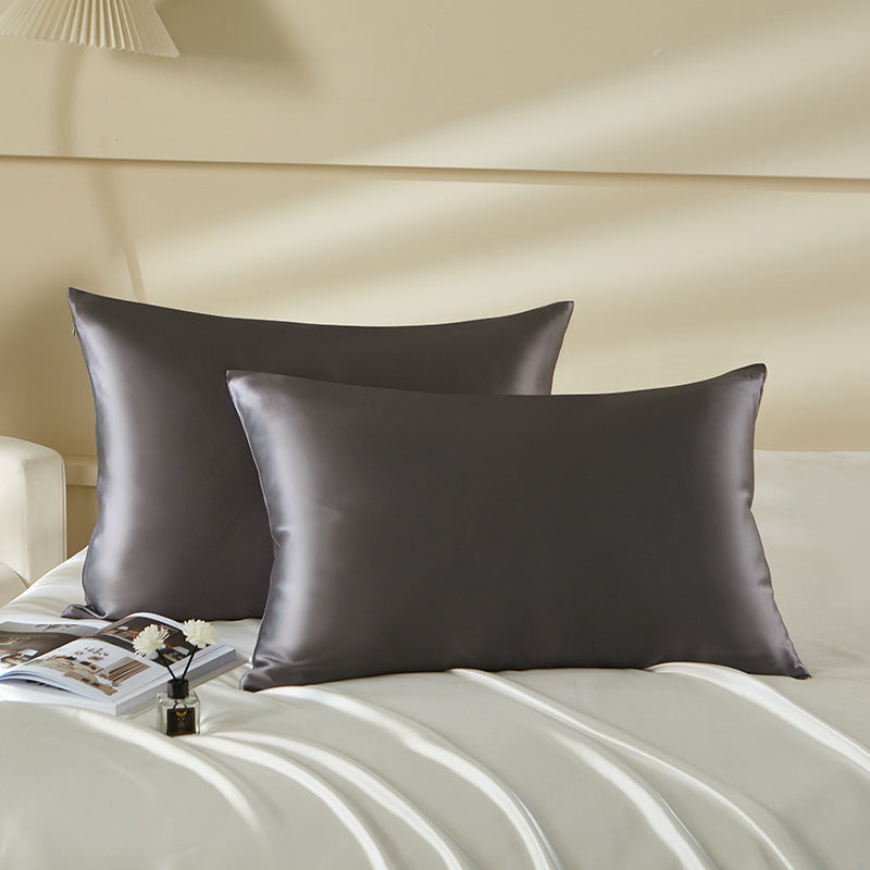 Dark Gray Mulberry Silk Pillowcase