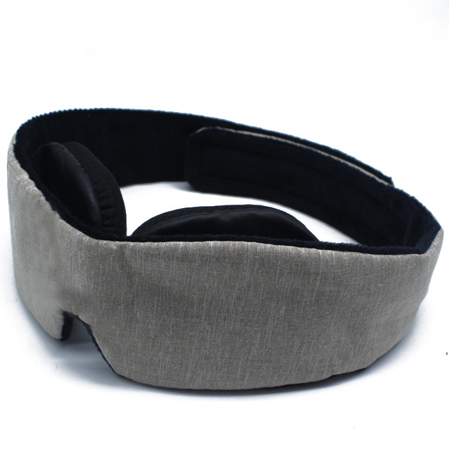 Dark Grey Blackout Contoured Sleep Mask