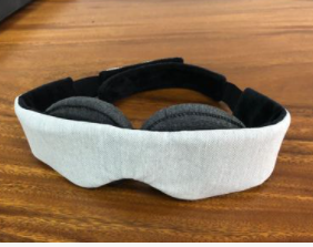 Grey Blackout Contoured Sleep Mask