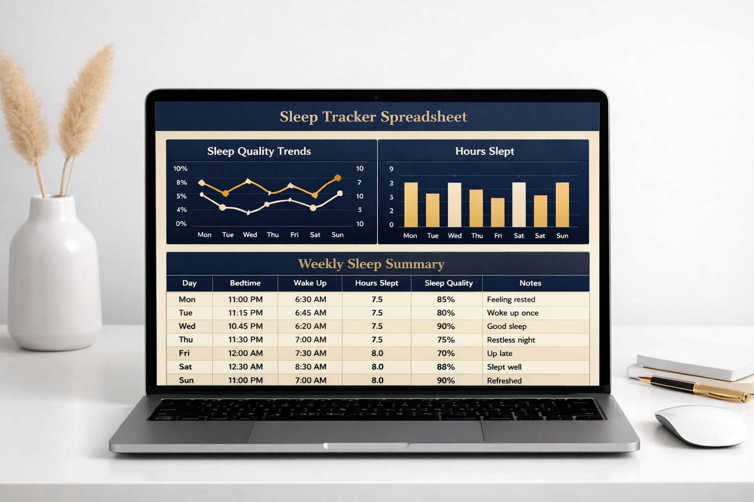 Sleep Tracking Template